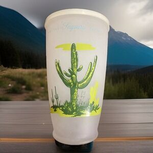 MCM Vtg Blakely Oil & Gas Arizona Cactus Pitcher‎ W/Plastic Flip Top Pouring Lid